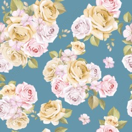 Elegant Floral Pattern - Pastel Roses