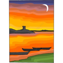 Serene Sunset Over Water