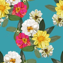 Vibrant Floral Pattern - Seamless in and