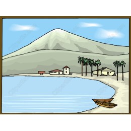 Idyllic Beach Scene