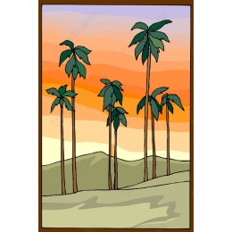 Tropical Sunset Palm Trees