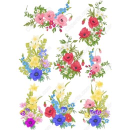 Floral Clipart Collection - Vibrant