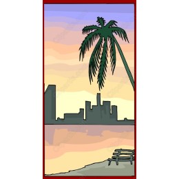 Tropical Sunset Skyline