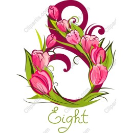 Floral Number Eight