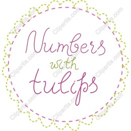 Numbers with Tulips