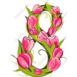 Floral Number 8