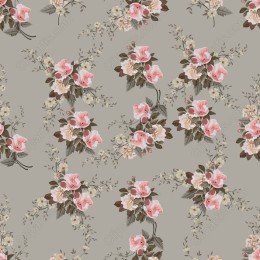 Elegant Pink Roses Floral Pattern
