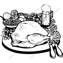 Roasted Turkey and Festive Foods