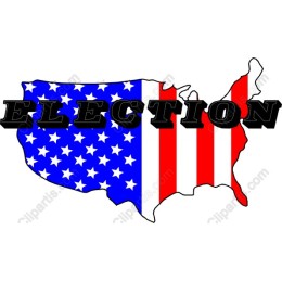 Election-Themed U.S. Map