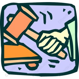 Gavel and Handshake