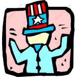 Cheerful Patriotic Character
