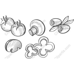 Hand-Drawn Fresh Produce Set