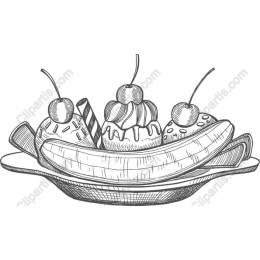 Vintage Banana Split