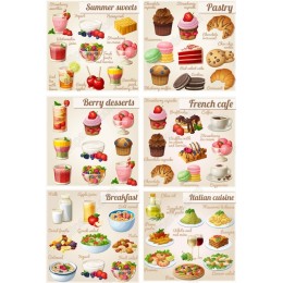 Culinary Cliparts Collection: Food & Dessert