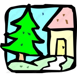Charming House and Tree