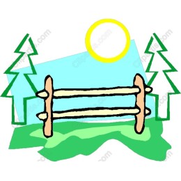 Rustic Wooden Fence in Nature