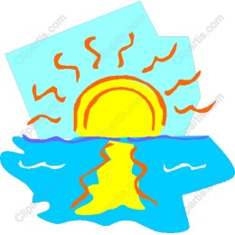 Radiant Sunrise Over Waves