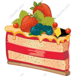 Vibrant Cake Slice