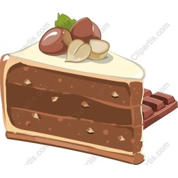 Delicious Chocolate Cake Slice