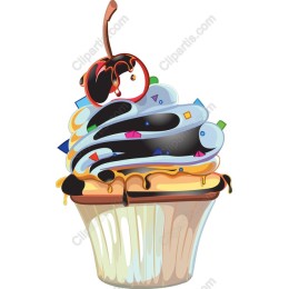 Vibrant Cupcake