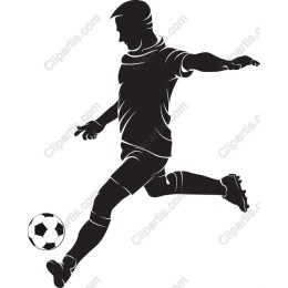 Dynamic Football Player Kick