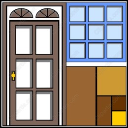 Stylish Door and Wall