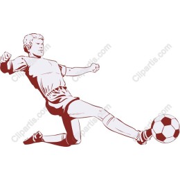 Dynamic Soccer Player Slide Tackle