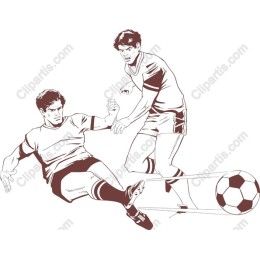 Intense Soccer Tackle