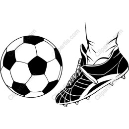 Soccer Cleat and Ball