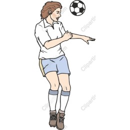 Energetic Female Soccer Player