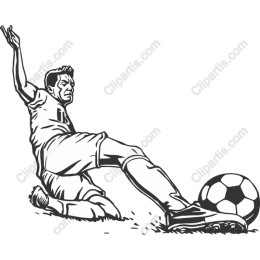 Dynamic Soccer Player Slide Tackle