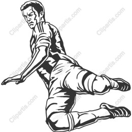 Dynamic Soccer Player Slide Tackle