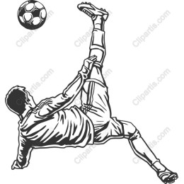 Acrobatic Soccer Player Kick