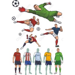Soccer Action Clipart Set