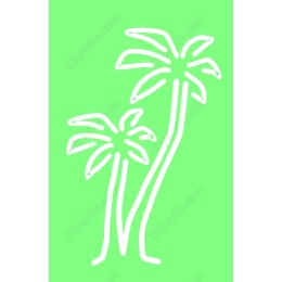 Minimalist Palm Trees