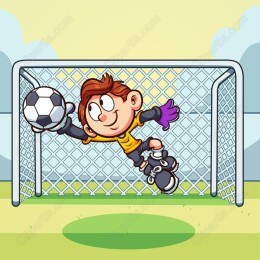 Dynamic Youth Soccer Goalkeeper