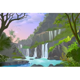 Tropical Waterfall Paradise
