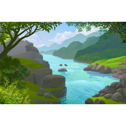 Serene River Landscape