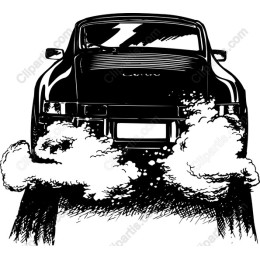 Classic Car in Motion