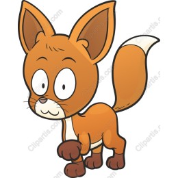 Playful Cartoon Fox