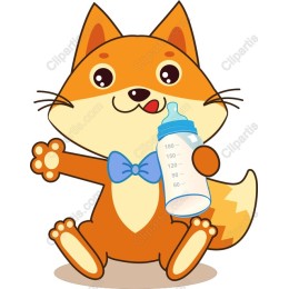 Baby Fox with Bottle