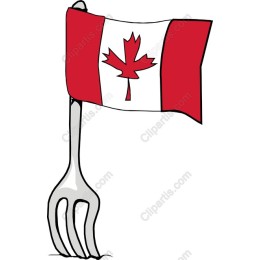 Fork and Canadian Flag