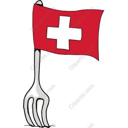 Swiss Flag Fork