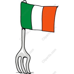 Italian Fork with Flag