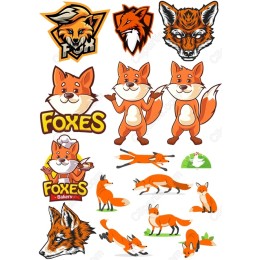 Fox Clipart Set - Adorable & Playful