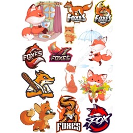Foxes Set: Whimsical