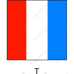 Vibrant Red, White, and Blue Flag