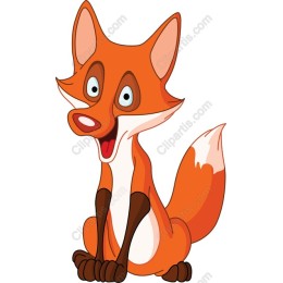 Playful Cartoon Fox