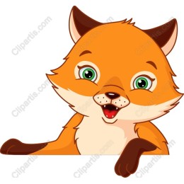 Charming Cartoon Fox