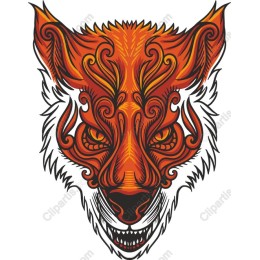 Majestic Orange Fox Head